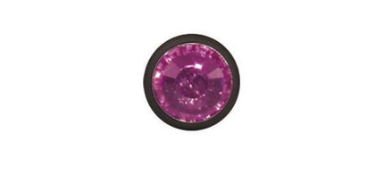 Titanium Blackline Jewelled Disc for Internally Threaded Jewellery