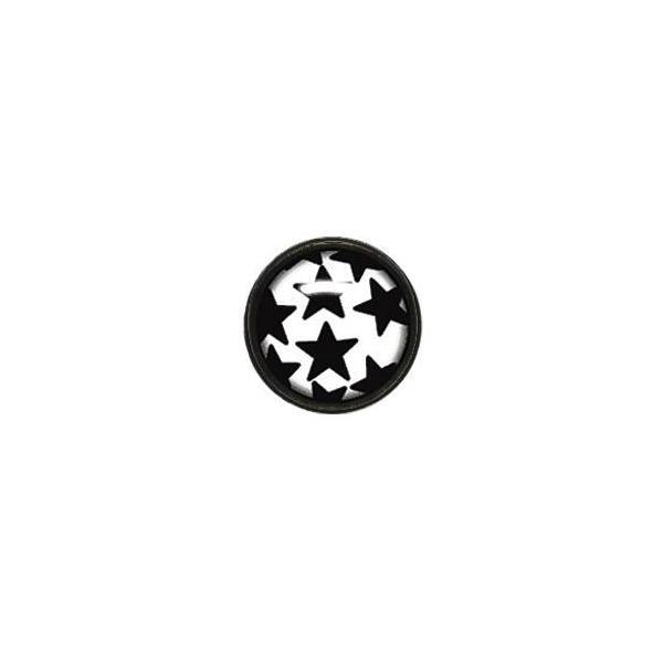 Titanium Blackline Ikon Discs Black Stars on White