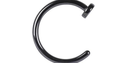 Titanium Blackline Open Nose Rings
