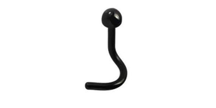 Titanium Blackline Semisphere Nose Studs