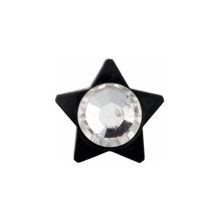 Titanium Blackline Jewelled Star for Internally Threaded Jewellery