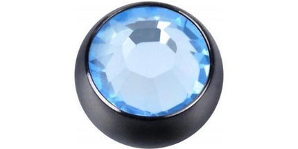 Titanium Blackline Jewelled Threaded Balls