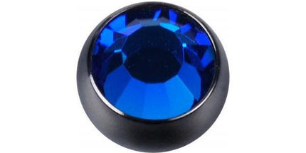 Titanium Blackline Jewelled Threaded Balls