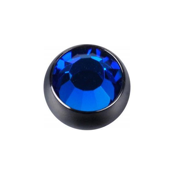 Titanium Blackline Jewelled Threaded Balls