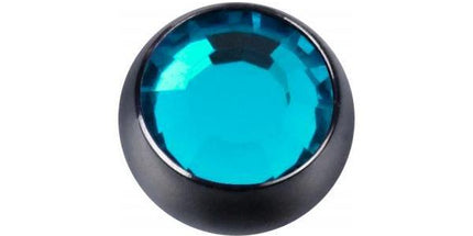 Titanium Blackline Jewelled Threaded Balls