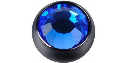 Titanium Blackline Jewelled Threaded Balls
