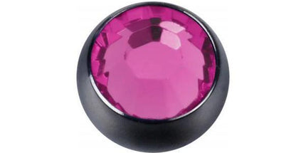 Titanium Blackline Jewelled Threaded Balls