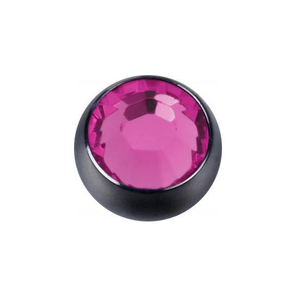 Titanium Blackline Jewelled Threaded Balls