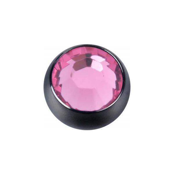 Titanium Blackline Jewelled Threaded Balls
