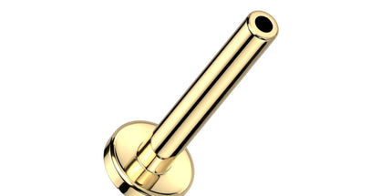 Implant Grade Titanium Threaded Push In Base Flat Back Stud Labret Pins