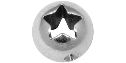 Steel Basicline Laser Cutout Star Clip in Ball