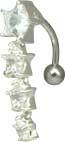 Steel Basicline Multi Jewelled Four Stars Bananabell