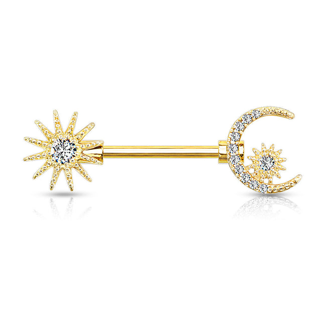 Nipple Barbell Sun & Moon