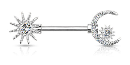 Nipple Barbell Sun & Moon