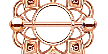 Nipple Shield Ring Tribal Pattern