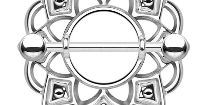 Nipple Shield Ring Tribal Pattern