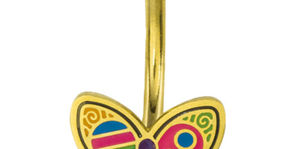 Belly with Butterfly Design