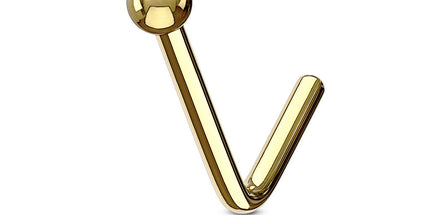 Ball Top Dog Leg Nose Stud