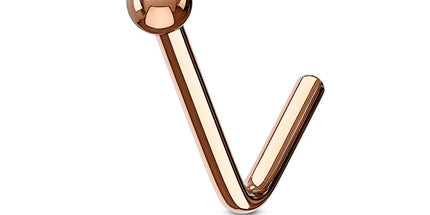 Ball Top Dog Leg Nose Stud
