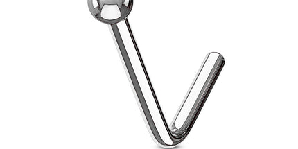 Ball Top Dog Leg Nose Stud