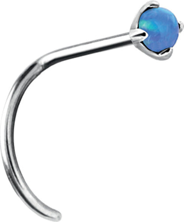 Surgical Steel Opal Cabochon Nose Stud