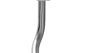 Steel Basicline Large Crystal Setting Nose Stud