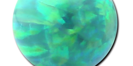 Synthetic Opal Threaded Ball White / 1.2mm (16ga) / 4mm