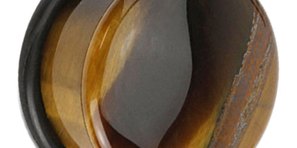 Tiger Eye Single Flared Plug