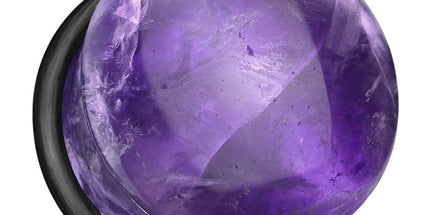 Amethyst Single Flared Plug