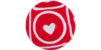 Acrylic Circle Hearts Threaded Ball