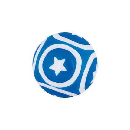 Acrylic Circle Stars Threaded Ball