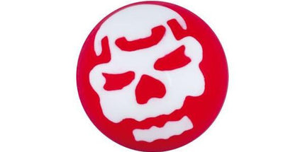 Acrylic White Skull Threaded Ball