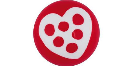 Acrylic White Heart Threaded Ball