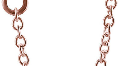 Rose Gold Hanging Chains for Hinged Segment Rings