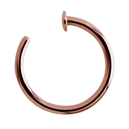 PVD Rose Gold Open Nose Ring