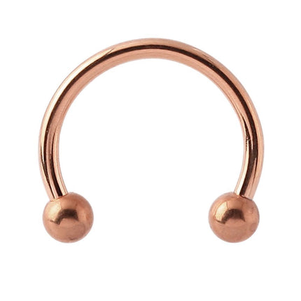 PVD Rose Gold Micro Circular Barbell