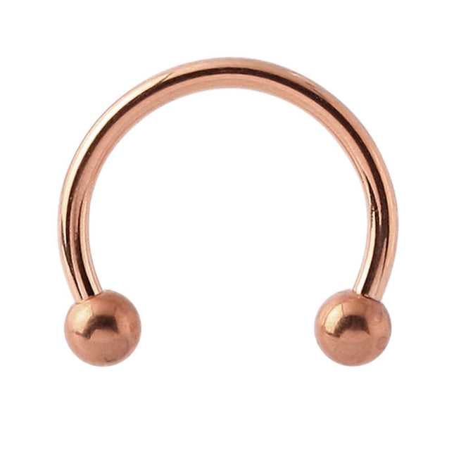 PVD Rose Gold Micro Circular Barbell