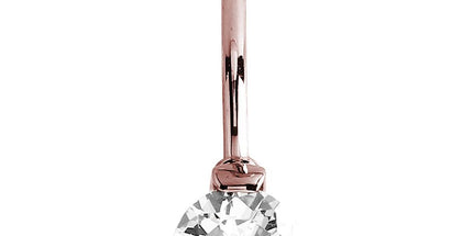 Single Round Prong Set Navel