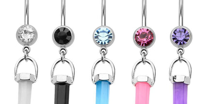 Jewelled Crystal Dangle Navel