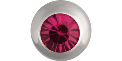 Steel Basicline Jewelled Threaded Ball