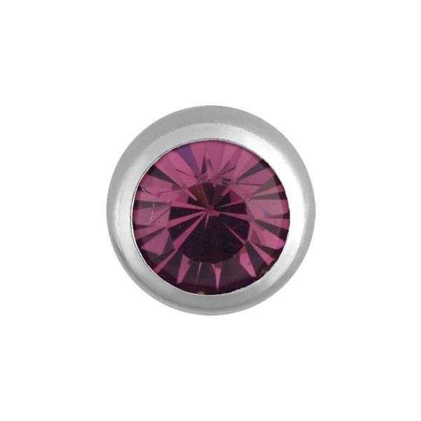 Steel Basicline Jewelled Threaded Ball