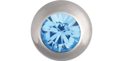 Steel Basicline Jewelled Threaded Ball