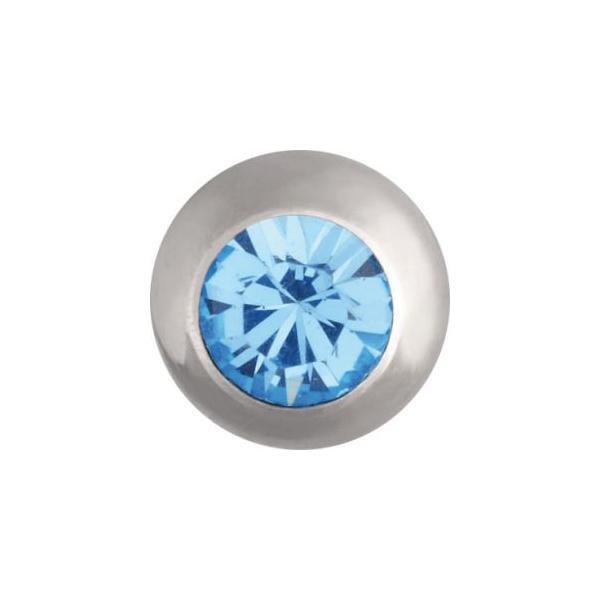 Steel Basicline Jewelled Threaded Ball