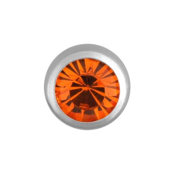 Steel Basicline Jewelled Threaded Ball