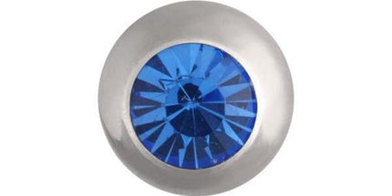 Steel Basicline Jewelled Threaded Ball