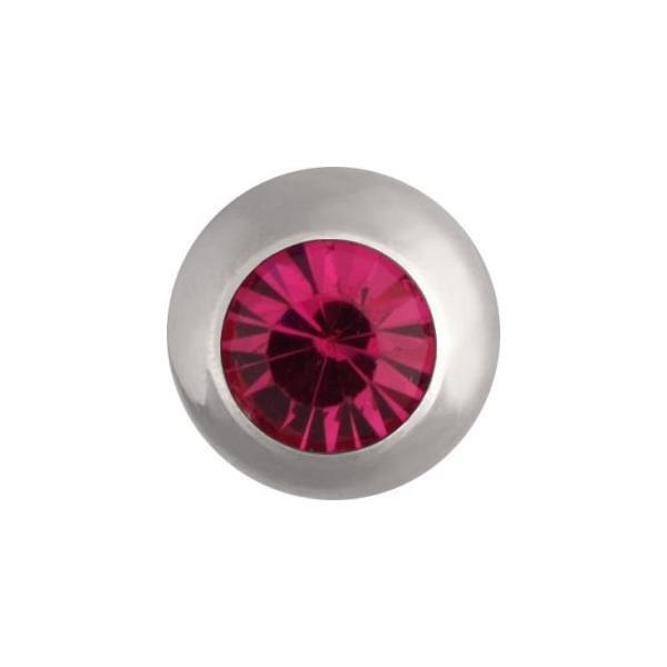 Steel Basicline Jewelled Threaded Ball