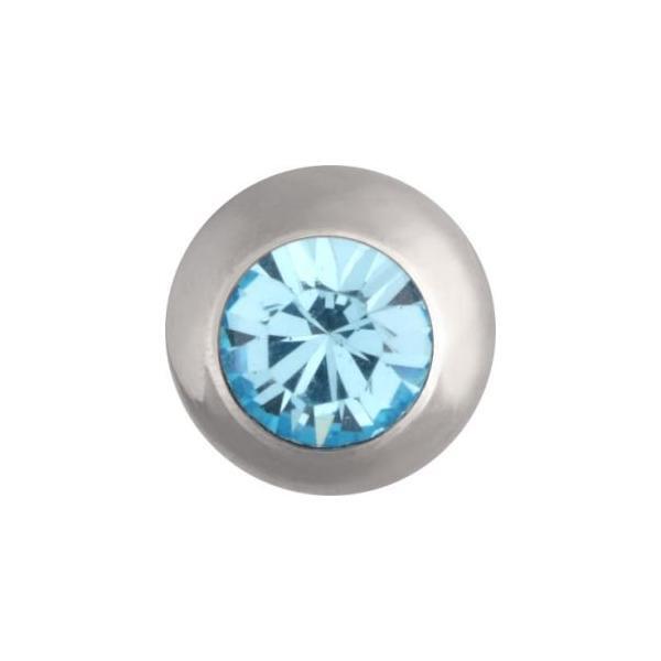 Steel Basicline Jewelled Threaded Ball