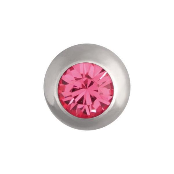 Steel Basicline Jewelled Threaded Ball