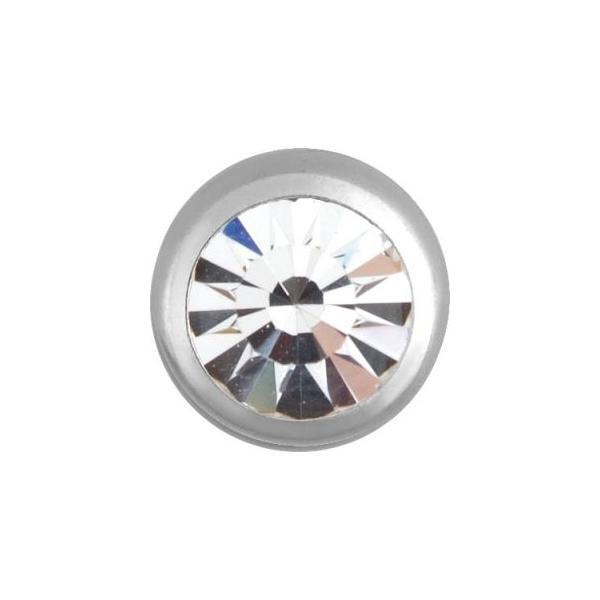 Steel Basicline Jewelled Threaded Ball