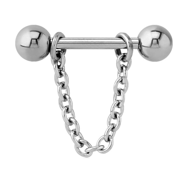Steel Chain Nipple Barbell